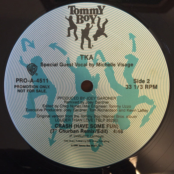 TKA Special Guest Vocal By Michelle Visage : Crash (Have Some Fun) (12", Promo)