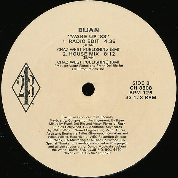 Bijan : Wake Up '88 (12")