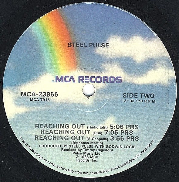 Steel Pulse : Reaching Out (12", Single)