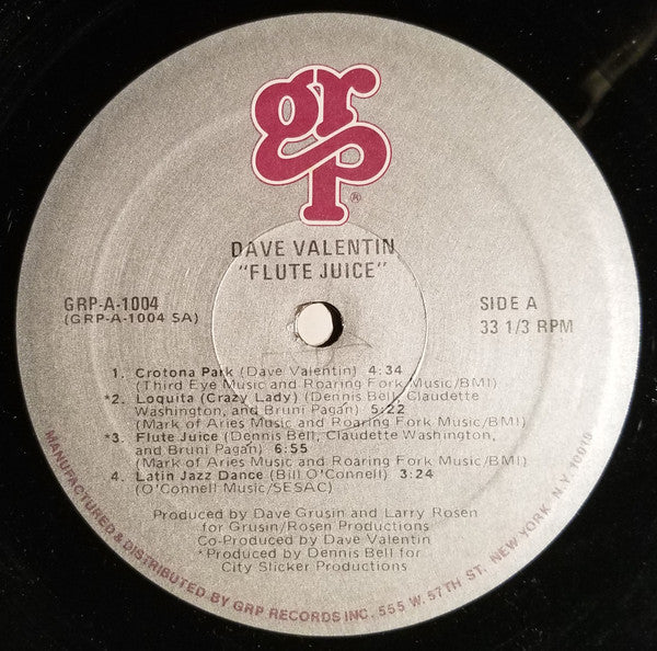 Dave Valentin : Flute Juice (LP, Album)