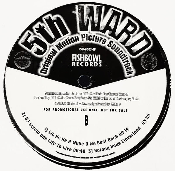 Various : 5th Ward (Original Motion Picture Soundtrack) (12", Promo, Smplr)