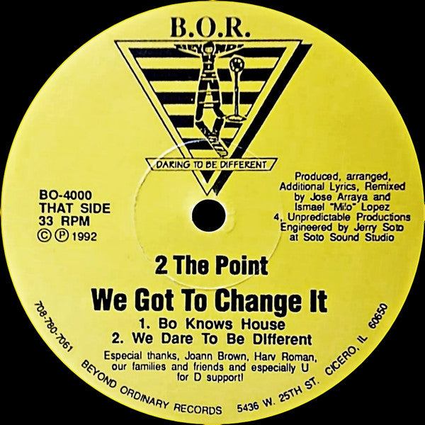 2 The Point : We Got To Change It (12")