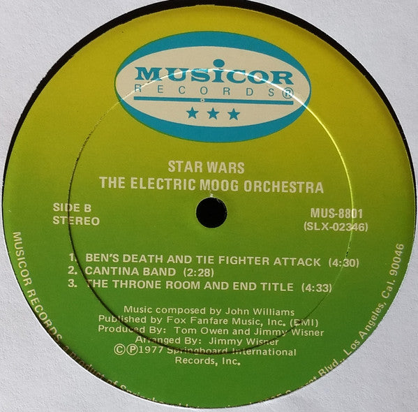 The Electric Moog Orchestra : Music From Star Wars (LP, Album)