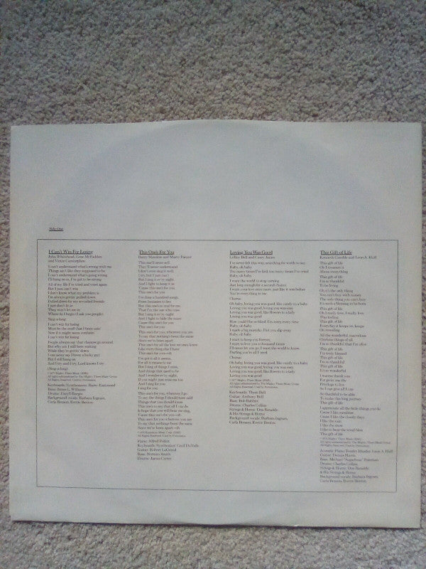 Teddy Pendergrass : This One's For You (LP, Album, Ter)