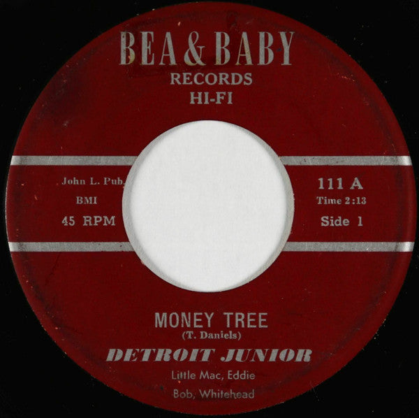 money tree records Detroit Junior : Money Tree / So Unhappy (7") at Funky Beats Music