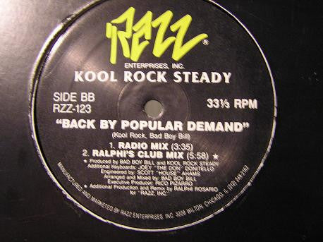 Kool Rock Steady : Back By Popular Demand (12", Bla)