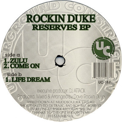 Rockin Duke* : Reserves EP (12", EP)