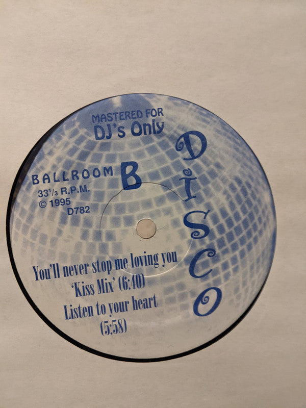 Sonia / Odyssey (2) : You'll Never Stop Me Loving You / Listen To Your Heart / Use It Up Wear It Out (12", EP, Unofficial)