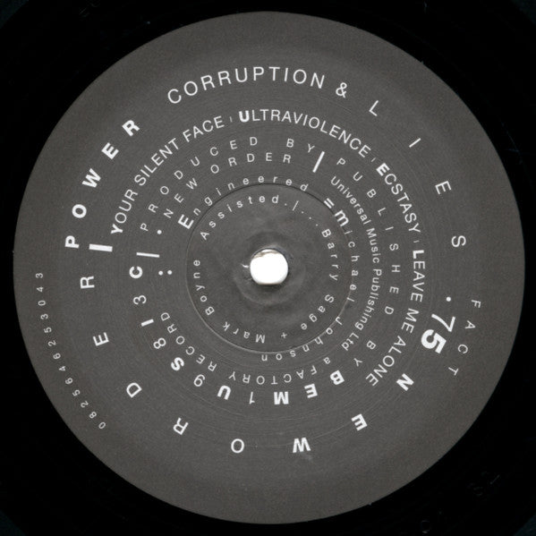 New Order : Power, Corruption & Lies (LP, Album, RE)