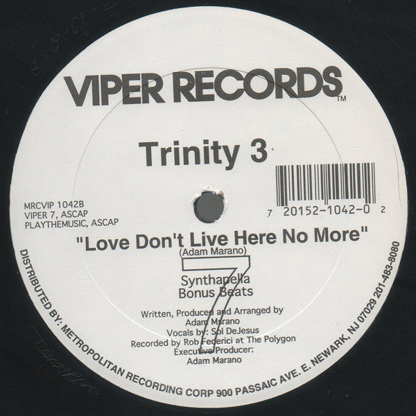 Trinity 3 : Love Don't Live Here No More (12", Single)