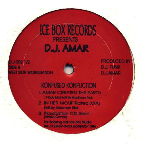 D.J. Funk* / D.J. Amar* : Getto Style / Konfused Konfliction (12")