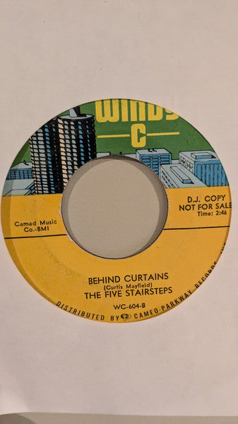 The Five Stairsteps* : Danger! She's A Stranger / Behind Curtains (7", Single, Promo)
