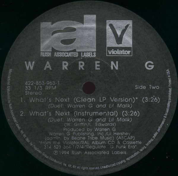 Warren G : Do You See (12", Single)
