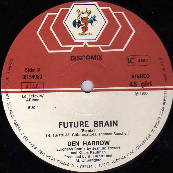Den Harrow : Future Brain (Remix) (12", Maxi)