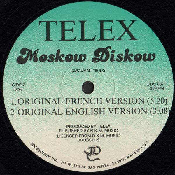 Telex : Moskow Diskow (12")