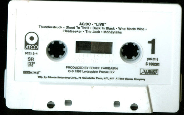 AC/DC : Live (Cass, Album, Club, BMG)
