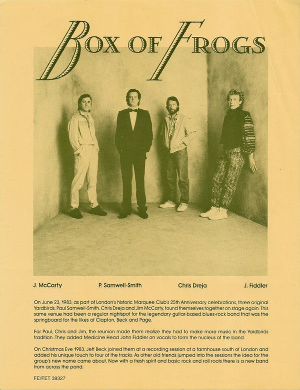 Box Of Frogs : Box Of Frogs (LP, Album, Car)