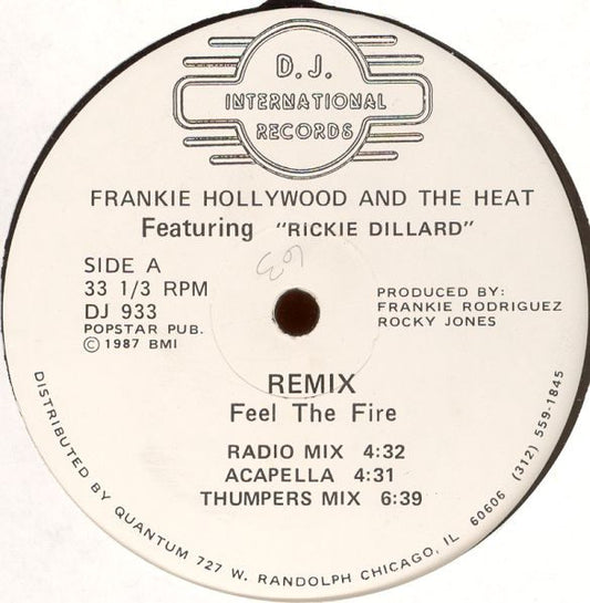 Hollywood And The Heat Featuring Ricky Dillard : Remix Feel The Fire (12")