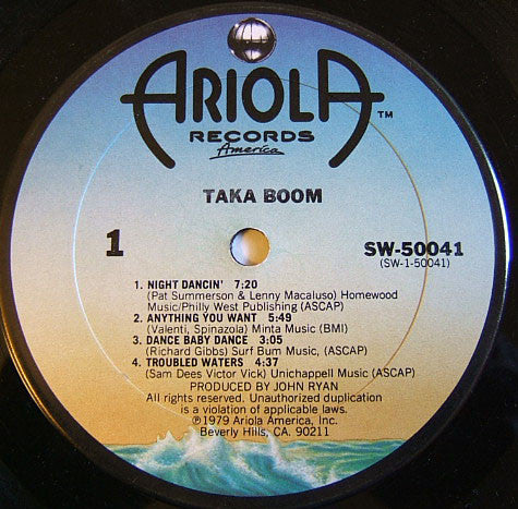 Taka Boom : Taka Boom (LP, Album)