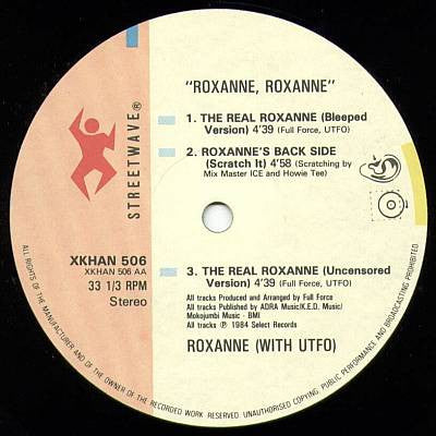 The Real Roxanne With UTFO : Roxanne Roxanne (12")