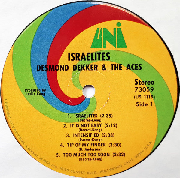Desmond Dekker & The Aces : Israelites (LP, Album)
