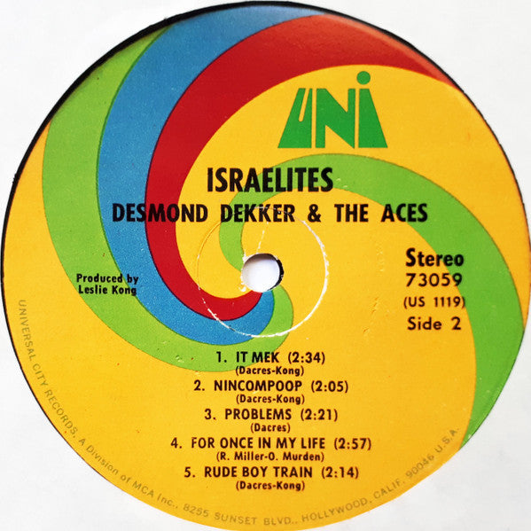Desmond Dekker & The Aces : Israelites (LP, Album)