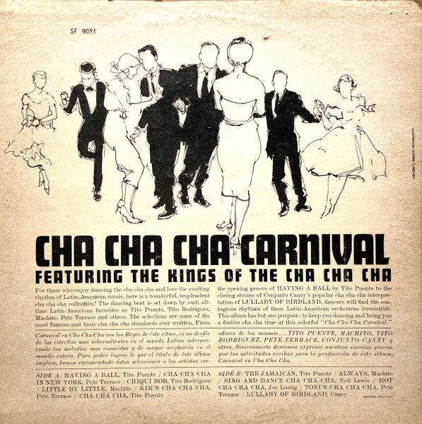 Tito Puente, Tito Rodriguez, Caney*, Machito, Pete Terrace, Neil Lewis (3), Joe Lustig : Cha Cha Cha Carnival Featuring The Kings Of The Cha Cha (LP, Comp, RP, Hig)