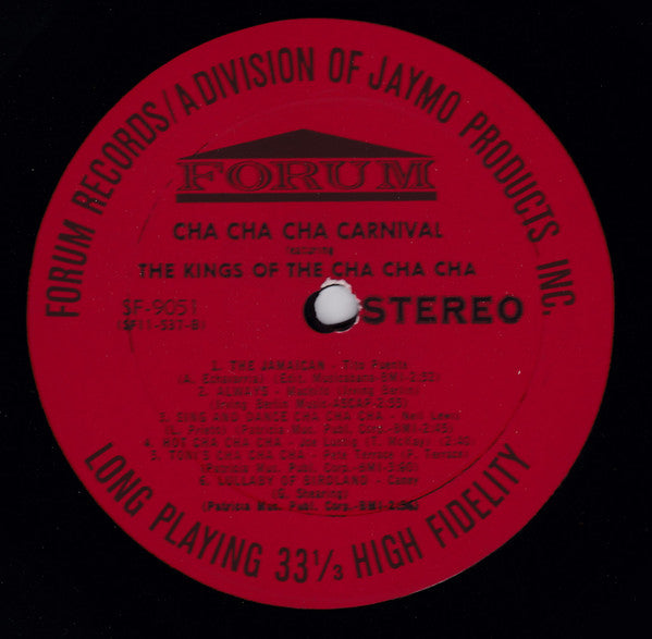 Tito Puente, Tito Rodriguez, Caney*, Machito, Pete Terrace, Neil Lewis (3), Joe Lustig : Cha Cha Cha Carnival Featuring The Kings Of The Cha Cha (LP, Comp, RP, Hig)