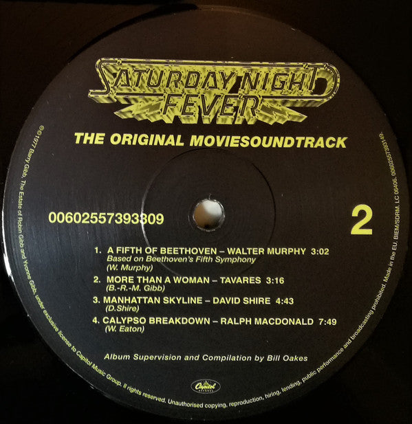 Various : Saturday Night Fever (The Original Movie Sound Track) (2xLP, Album, Comp, RE, 180)