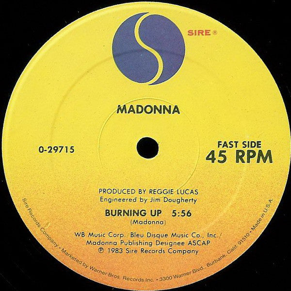 Madonna : Burning Up / Physical Attraction (12", Maxi, SRC)