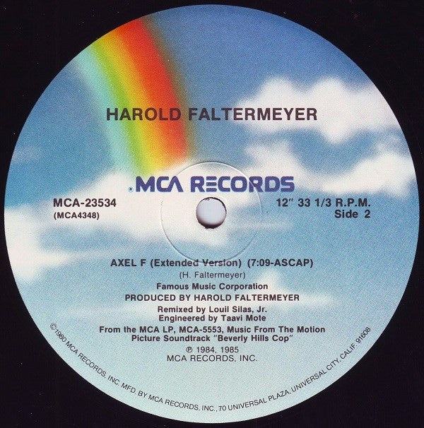 Patti LaBelle / Harold Faltermeyer : New Attitude / Axel F (12", Pin)