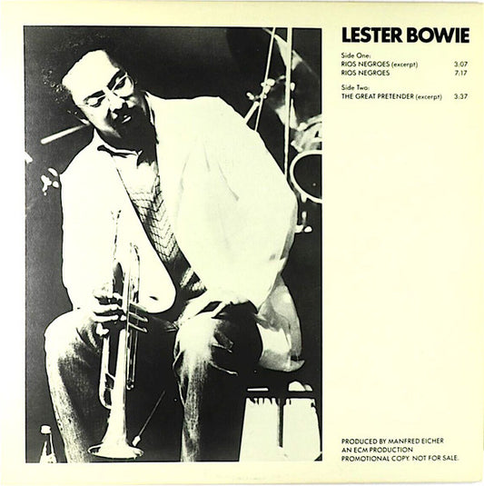 Lester Bowie : Rios Negroes / The Great Pretender (12", Promo)