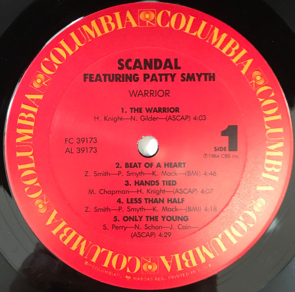 Scandal (4) Featuring Patty Smyth : Warrior (LP, Album, Car)