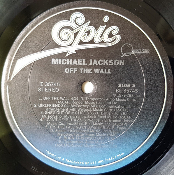 Michael Jackson : Off The Wall (LP, Album, Car)