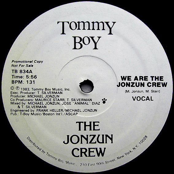 The Jonzun Crew : We Are The Jonzun Crew (12", Promo)