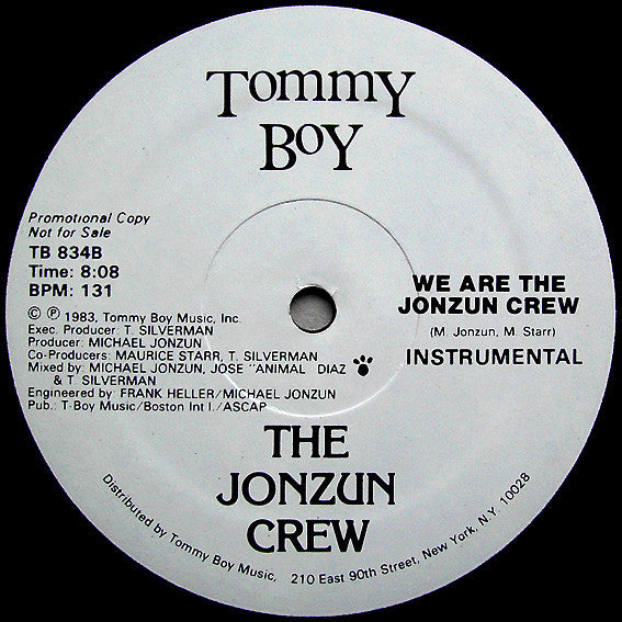 The Jonzun Crew : We Are The Jonzun Crew (12", Promo)