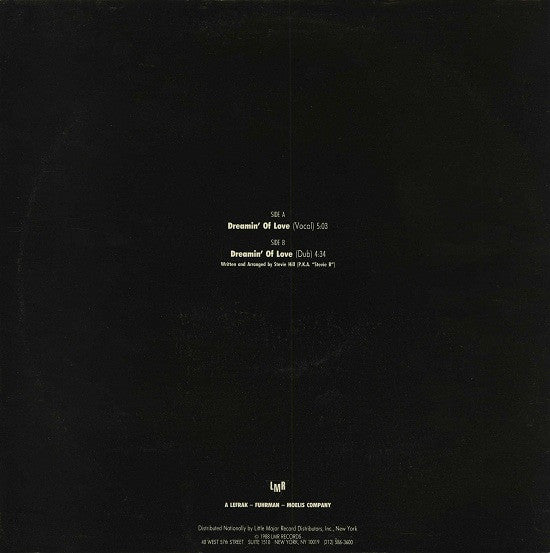 Stevie B : Dreamin' Of Love (12", Promo)