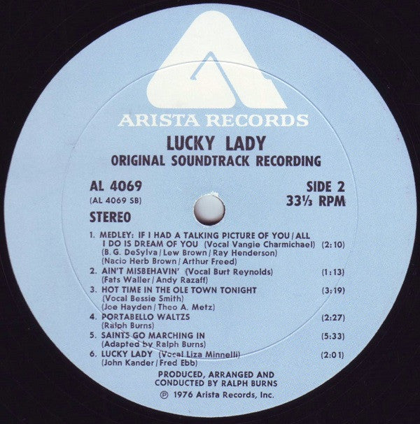 Various : Lucky Lady (Original Soundtrack Recording) (LP, Album)