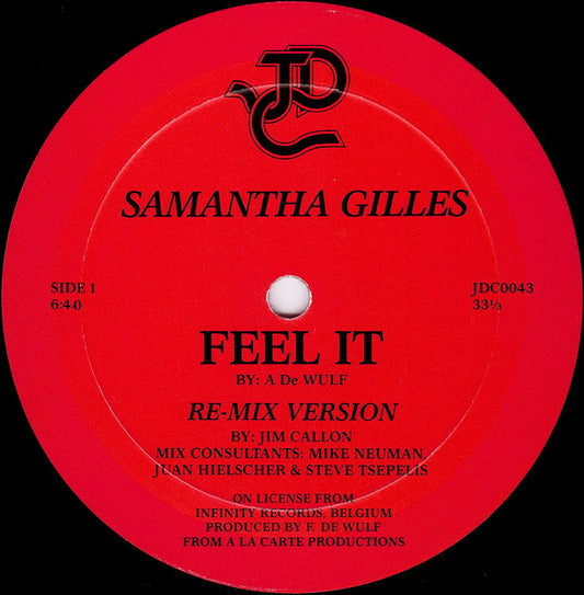 Samantha Gilles : Feel It (12")