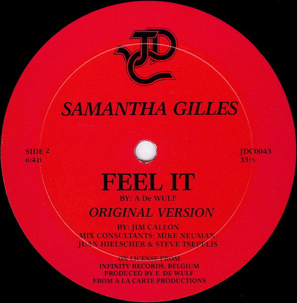 Samantha Gilles : Feel It (12")