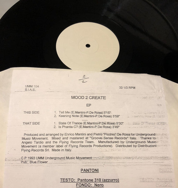 Mood 2 Create : EP (12", EP, TP, W/Lbl)