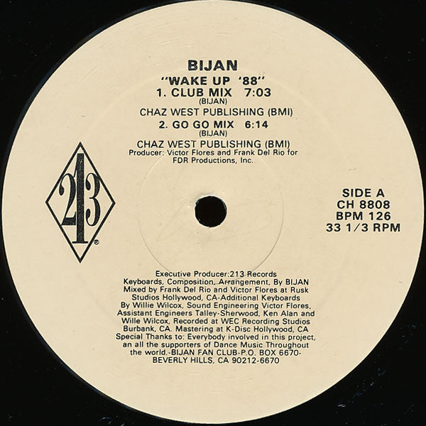 Bijan : Wake Up '88 (12")
