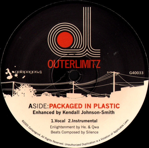 Outerlimitz : Packaged In Plastic / Hypnotic (12", Single, Ltd)