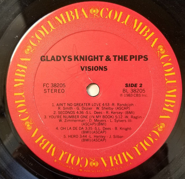 Gladys Knight And The Pips : Visions (LP, Album, Pit)