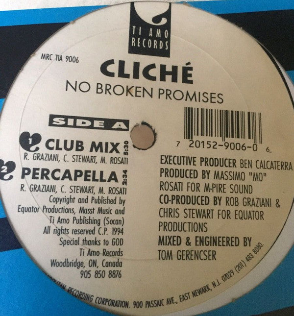 Cliché : No Broken Promises (12", Maxi)