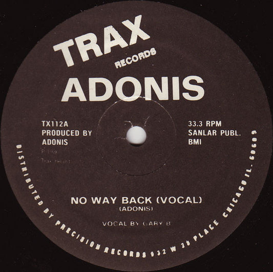 Adonis : No Way Back (12", Bla)