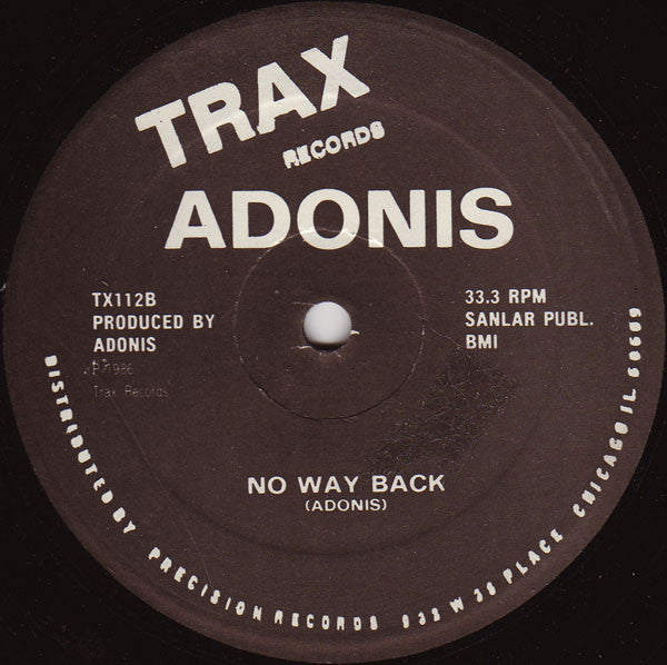 Adonis : No Way Back (12", Bla)