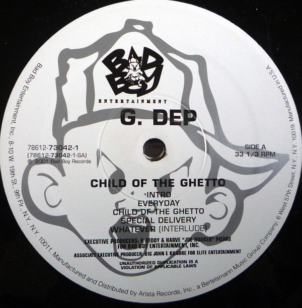 G.Dep* : Child Of The Ghetto (2xLP, Album)