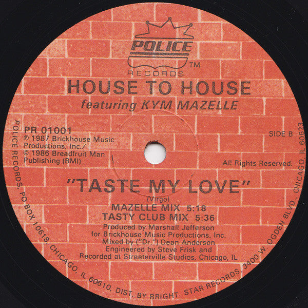 House To House Featuring Kym Mazelle : Taste My Love (12")