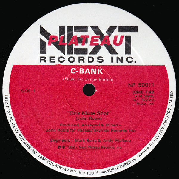 C-Bank Featuring Jenny Burton : One More Shot (12")